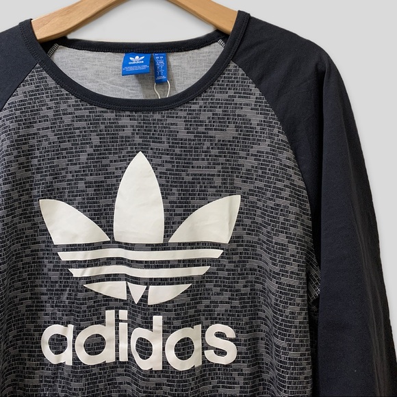 Adidas Originals Trefoil Long Sleeve - Grey - Picture 3 of 6